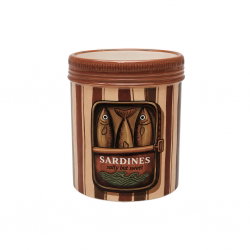 Cache-pot sardines pm | Rayure marron - Opjet