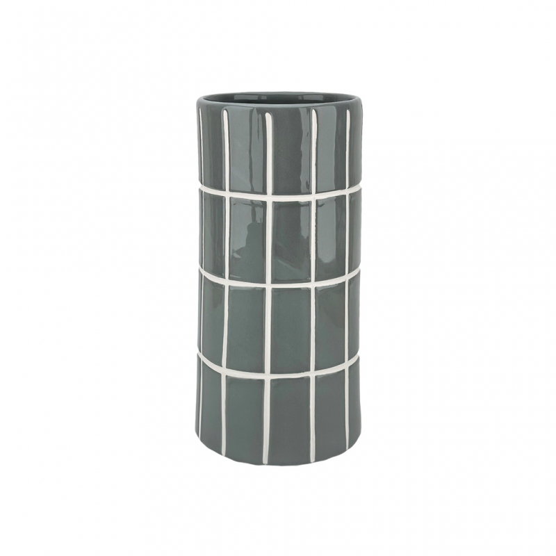 Vase carrelage | Gris