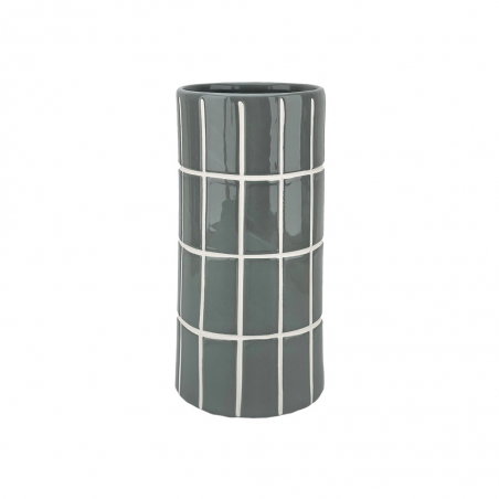 Vase carrelage | Gris - Opjet