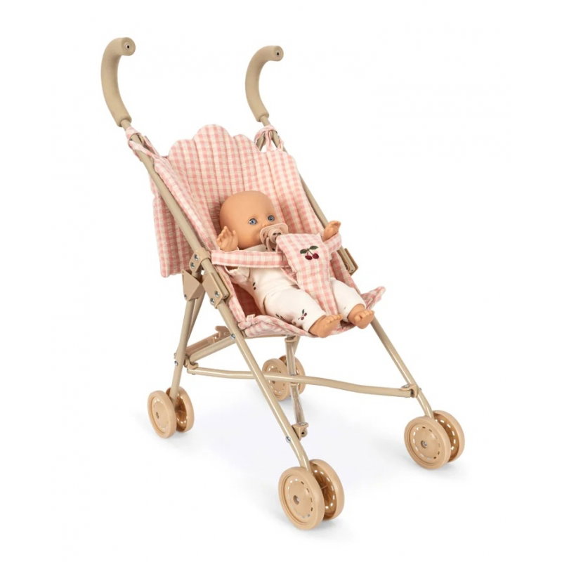 Coffret poussette et poupée | Pink Check
