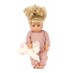 Poupée Noémi et sa licorne | Rose Cream Stripe