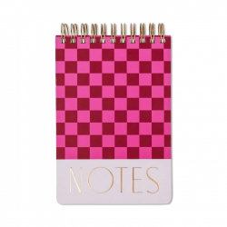 Bloc note Large Chunky | Burgundy + pink
