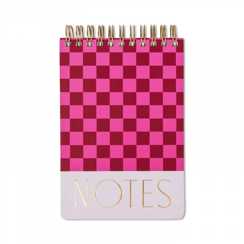 Bloc note Large Chunky | Burgundy + pink
