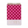 Bloc note Large Chunky | Burgundy + pink