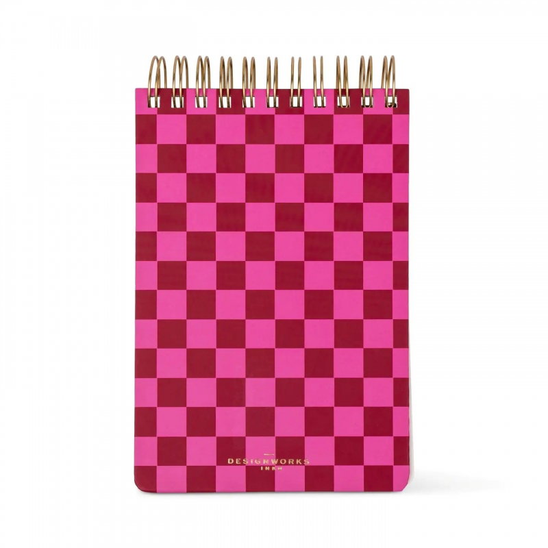 Bloc note Large Chunky | Burgundy + pink