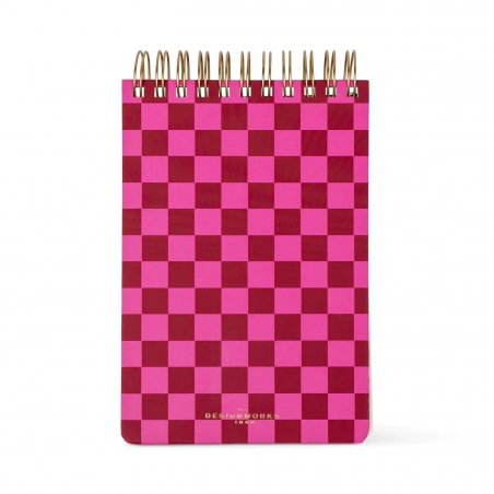 Bloc note Large Chunky | Burgundy + pink - Paddywax