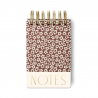 Petit bloc note Wire Chunky | Burgundy groovy floral