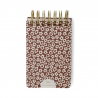 Petit bloc note Wire Chunky | Burgundy groovy floral