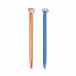 Lot de 2 stylos Metal Ballpoint | Floral