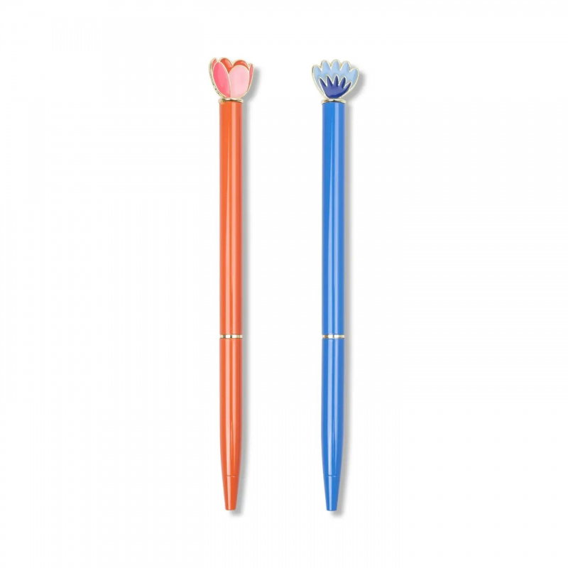 Lot de 2 stylos Metal Ballpoint | Floral