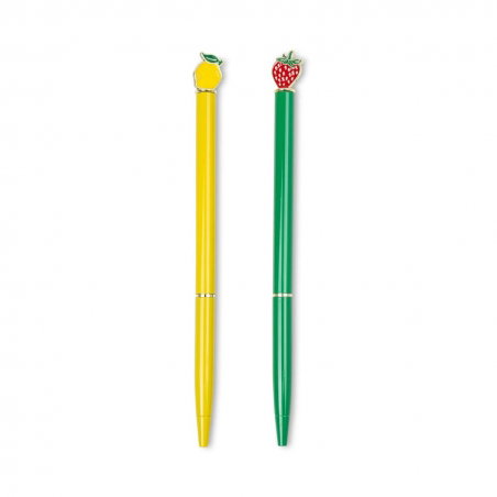 Lot de 2 stylos Metal Ballpoint | Fruit - Paddywax