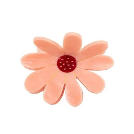 Grande pince à cheveux | Fleur rose - Coucou Suzette