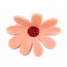 Grande pince à cheveux | Fleur rose