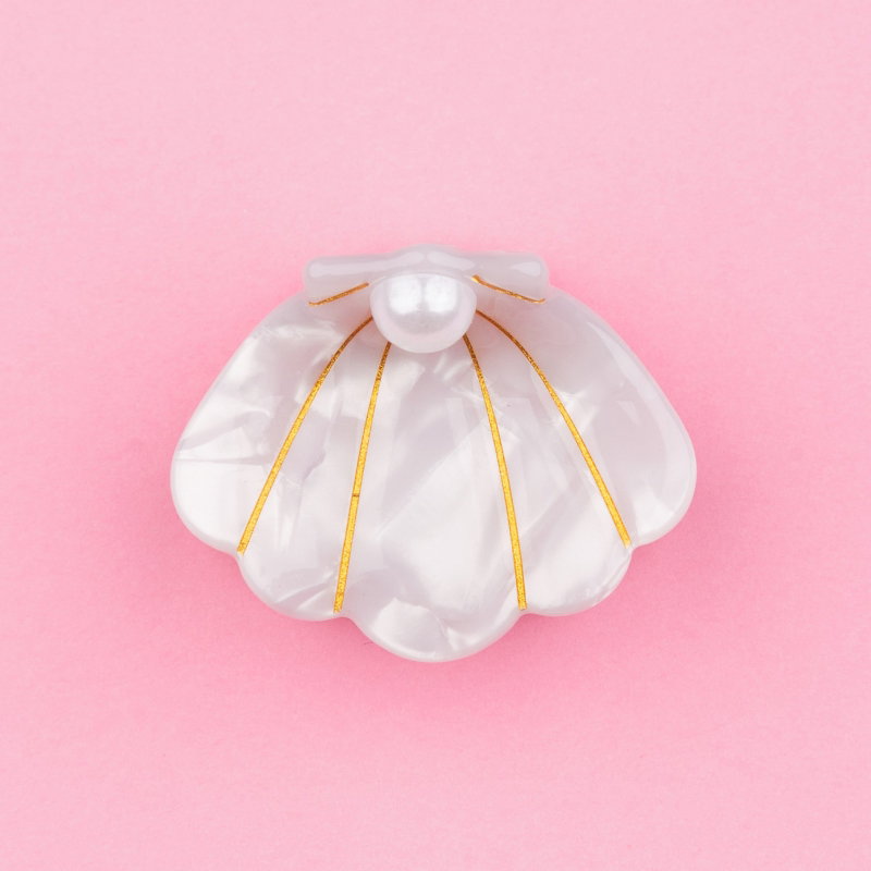 Mini pince à cheveux | Coquille St-Jacques