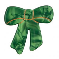 Barrette noeud vert
