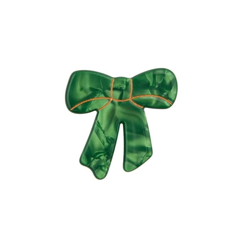 Barrette noeud vert
