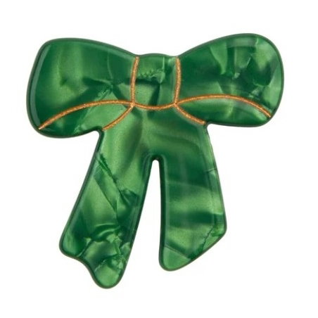 Barrette noeud vert - Coucou Suzette