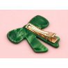 Barrette noeud vert