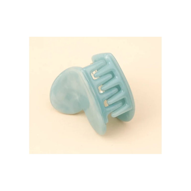 Mini pince à cheveux | Cœur bleu