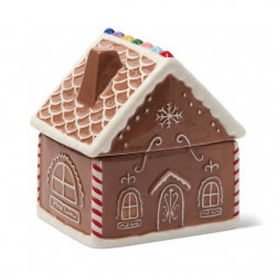 Bougie céramique maison en pain d'épices