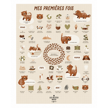 Affiche "Mes premières fois" | Graou - Les petites dates