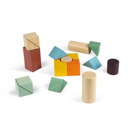 Chariot de cubes en bois - Janod Chariot de cubes en bois - Janod