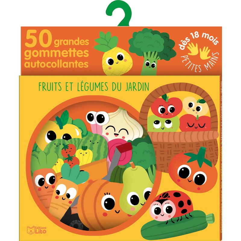 Gommettes autocollantes | Fruits et légumes du jardin