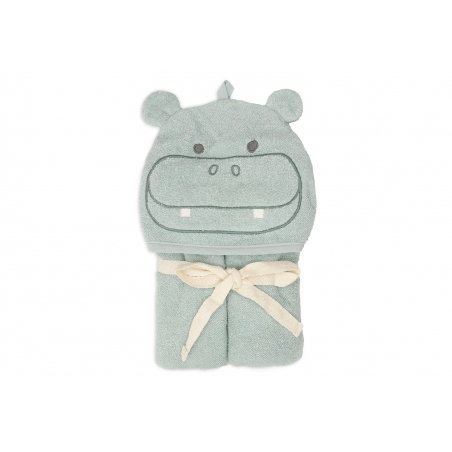 Cape de bain éponge 75x75cm | Hippo Happy - Jollein