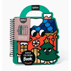 Super coloring & stickers book | Christmas - OMY