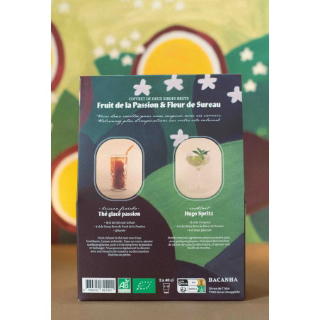 Coffret sirop Brut | Fleur de Sureau & Fruit de la passion - Bacanha