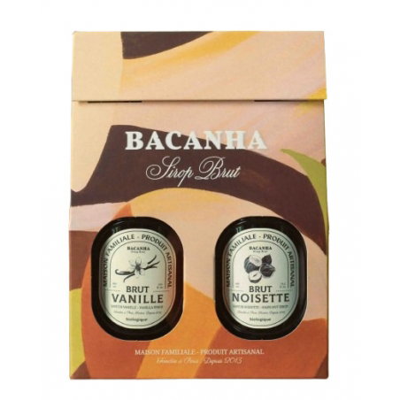 Coffret sirop Brut | Vanille & noisette - Bacanha