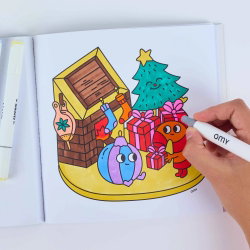Cozy art coloring book | Winter