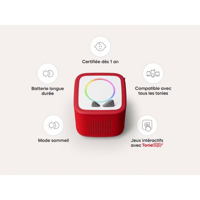 Mon Premier Coffret Toniebox 2 | Rouge Coquelicot