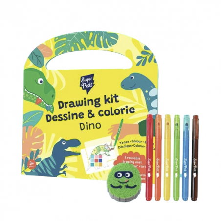 Dessine et colorie | Dino - Super Petit