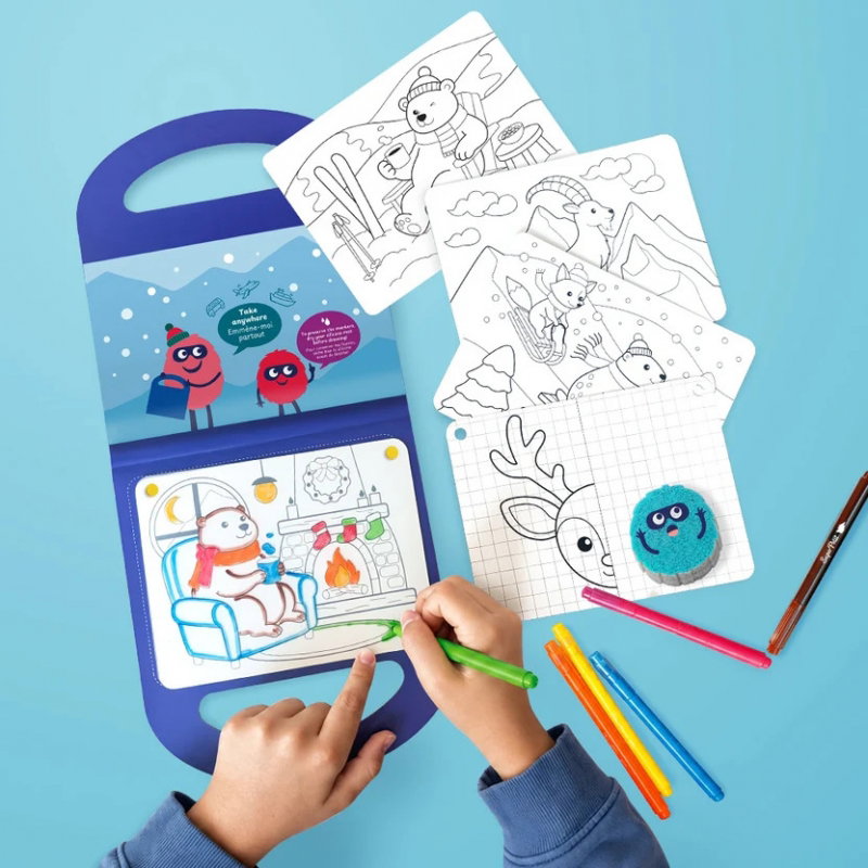 Dessine et colorie | Snow fun