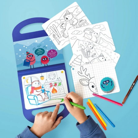 Dessine et colorie | Snow fun - Super Petit