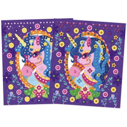 Set Créatif Mosaïques en Mousse Poneys et Licornes