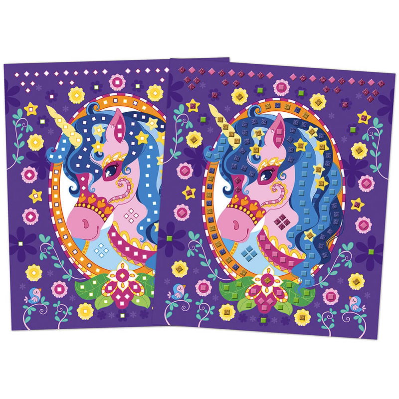 Set Créatif Mosaïques en Mousse Poneys et Licornes
