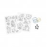 Kit Créatif - 10 Décos en Plastique Fou Chats et Chiens à Créer