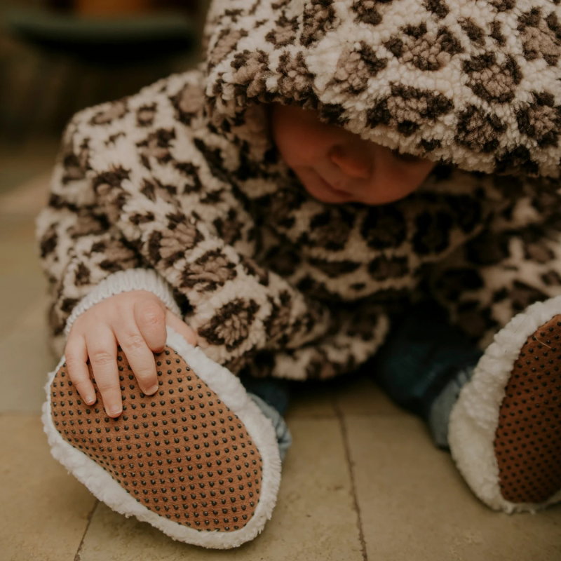 Chaussons teddy | Ecru