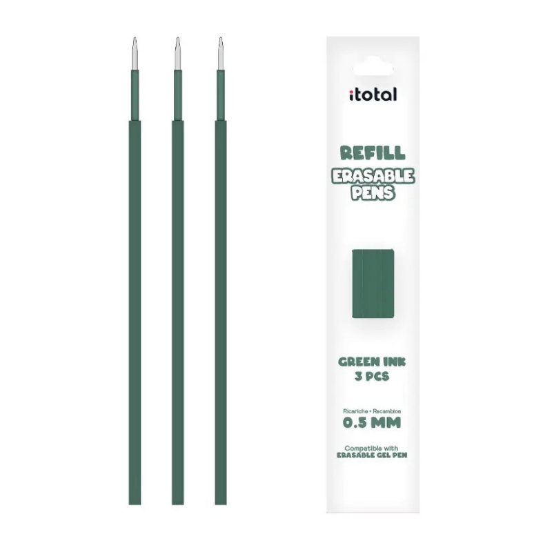 Recharge d'encre effacable pour stylos | Vert