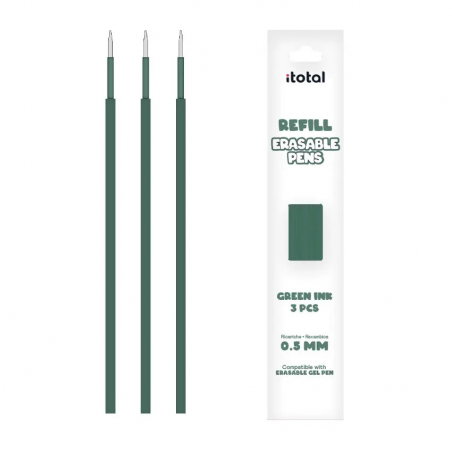 Recharge d'encre effacable pour stylos | Vert - Sélection déco