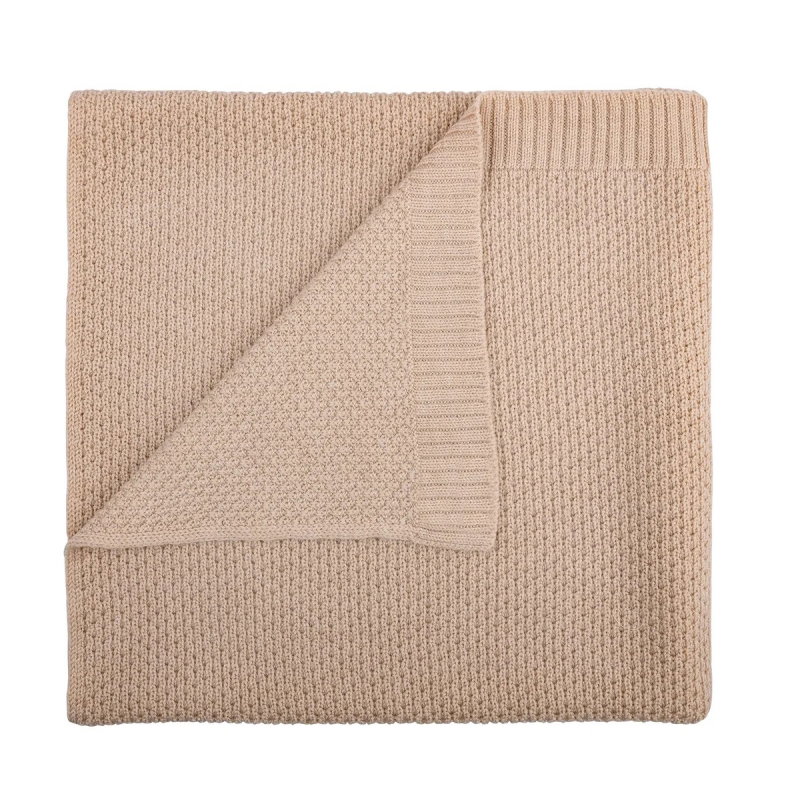 Couverture Merinos | Noisette