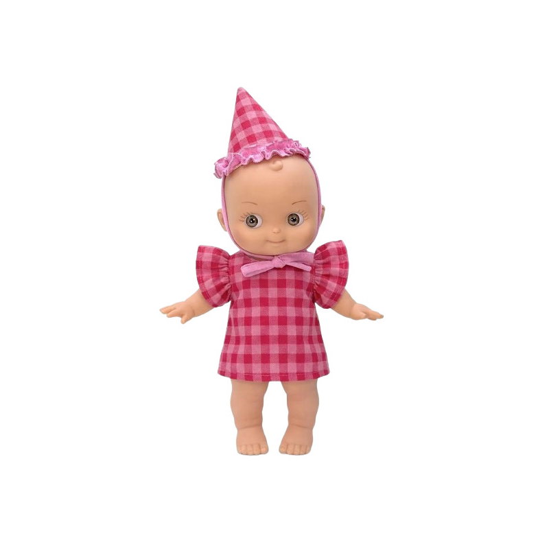 Mini Panchas | Ninon en fête et son ensemble vichy cerise