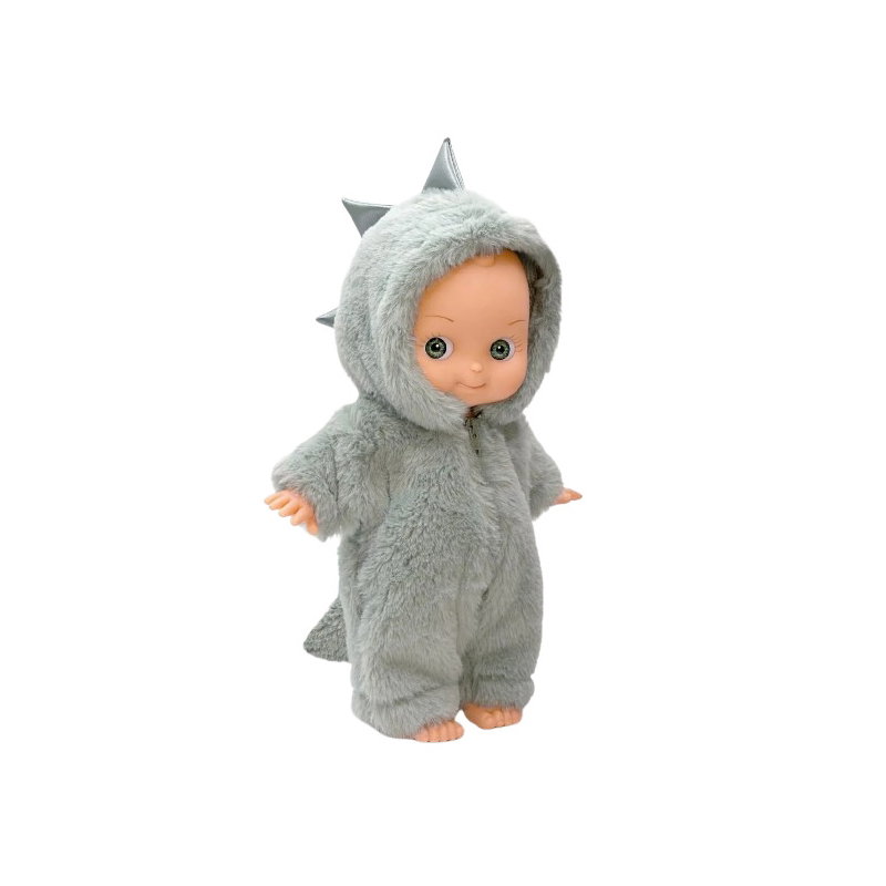 Mini Panchas | Zébulon en Fantasia et sa tenue de dinosaure vert de gris