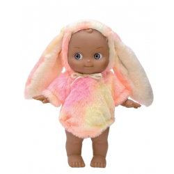 Mini Panchas | Maïa en Fantasia et sa tenue de lapin arc-en-ciel rose - Paola Reina