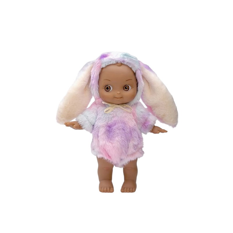 Mini Panchas | Noah en Fantasia et sa tenue de lapin arc-en-ciel lilas