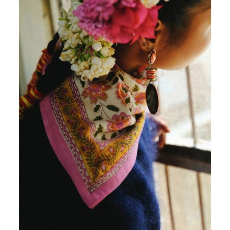 Foulard Petit format | Berry pink - Bëllemme