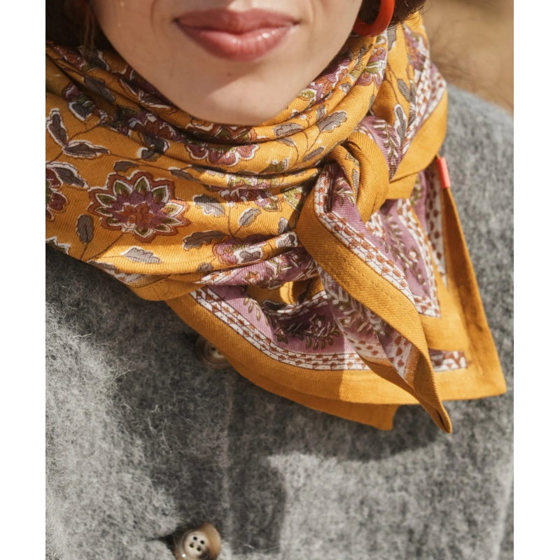 Foulard Grand format | Berry curry
