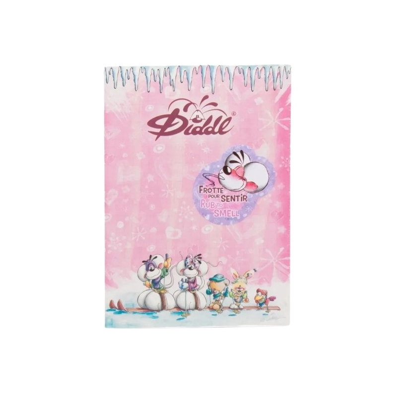 Bloc parfumé A6 Collection hiver | Diddl et ses amis Rose